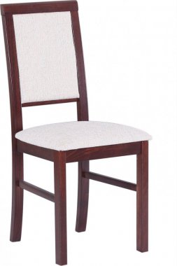 NIEL 3 - (NILO 3 ) jídelní židle - ořech / látka.č.4 bílá káva režná*** - kolekce "DRE"  (K150-E)***
