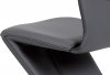 Jídelní židle, šedá ekokůže, chrom HC-788 GREY