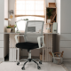Kancelářská židle APOLO, síťovina šedá/černá/bílý plast