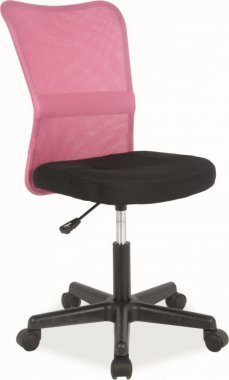 Kancelářská židle Q-121 černá/růžová