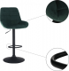 Barová židle CHIRO NEW,  tmavě zelená Velvet/černý kov