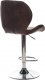 Barová židle AUB-416 BR3, hnědá látka v dekoru vintage kůže/chrom