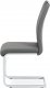 Pohupovací jídelní židle DCL-411 GREY, šedá ekokůže/chrom
