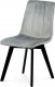 Jídelní židle CT-617 SIL4, stříbrná sametová látka/černé dřevo
