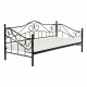Kovová postel DAINA 90x200, černá