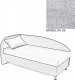Čalouněná postel AVA NAVI, s úložným prostorem, 120x200, levá, MONOLITH 85