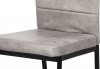 Designová jídelní židle AC-9910 LAN3, Lanýžová látka imitace broušené kůže/černý kov