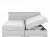 Čalouněná postel FERATA KOMFORT 180x200, s úložným prostorem, světle šedá
