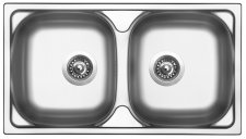 Sinks OKIO 780 DUO V 0,5mm leštěný - RDOKL78043525V