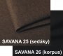 Rozkládací sedací souprava LADA s úložným prostorem, hnědá/ Sawana 25/26