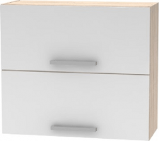 Horní kuchyňská skříňka NOVA PLUS NOPL-015-OH, 2DV,  výklopná, dub sonoma/bílá