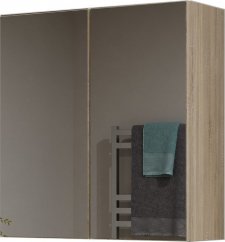 Koupelnová skříňka se zrcadlem Pema 2D dub sonoma