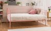Kovová postel BIRMA 90x200, růžová