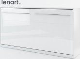 Výklopná postel CONCEPT PRO CP-06P, 90 cm,bílá lesk/bílá mat