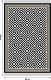 Koberec, černo-bílý vzor, 80x200, MOTIVE