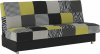 Rozkládací pohovka ALABAMA, s úložným prostorem,  limetková/šedá/černá