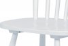 Jídelní židle AUC-003 WT, bílá celodřevěná