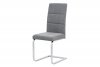 Jídelní židle, šedá látka, kovová chromovaná pohupová podnož B931N GREY2