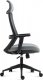 Kancelářská židle, černý plast, šedá látka, 1D područky, kolečka pro tvrdé podlahy KA-V324 GREY