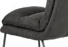 Jídelní židle, šedá látka, kov šedý mat DCH-255 GREY3