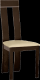 Dřevěná jídelní židle DESI NEW, wenge/látka béžová magnolie