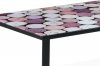 Konferenční stolek CT-1010 CORK, 105x55x32 cm, sklo s potiskem "korek"/černá