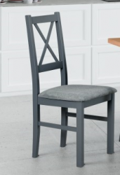 NIEL 10 - jídelní židle (NILO 10) - grafitová / látka šedočerná č.17X - kolekce "DRE" (K150-Z)
