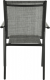 Zahradní stohovatelná židle, šedá / černá, TELMA