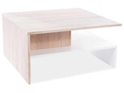 Konferenční stolek DULIS dub sonoma/bílá mat