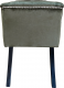 Designová lavice HEMY, olivově zelená Velvet látka/kaučukové dřevo