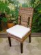 jídelní židle SARDINIA - mahagon - banánový list Z017T