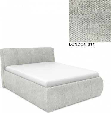 Čalouněná postel AVA EAMON UP 180x200, s úložným prostorem, LONDON 314