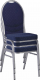 Konferenční židle JEFF 3 NEW 2 stohovatelná, modrá/šedý rám