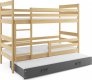 Patrová postel Norbert s přistýlkou, borovice/grafit