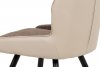 Jídelní židle DCH-351 CAP2 koženka cappuccino + látka / černá kov