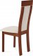Jídelní židle BC-3921 TR3 masiv buk, barva třešeň, potah krémový