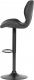 Židle barová, černá COWBOY látka, černá podnož AUB-431 BK3