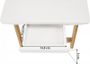 Příruční stolek na notebook / držák na tablet, bílá / přírodní bambus, MELTEN