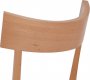 Jídelní židle BC-3333 BUK3, barva buk, potah krémový