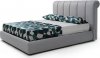 Čalouněná postel LOVERO 160x200, šedá