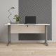 Kancelářský psací stůl Office 402/437 bílá/silver grey