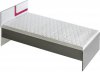 Dětská postel APETTITA 12, 90x200 s úložným prostorem, antracit/růžová