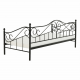 Kovová postel DAINA 90x200, černá