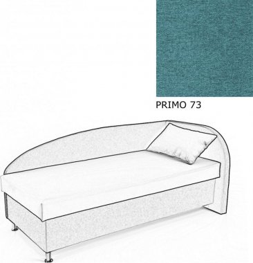 Čalouněná postel AVA NAVI, s úložným prostorem, 90x200, pravá, PRIMO 73
