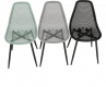 Plastová jídelní židle TEGRA TYP 2, černá/černý kov