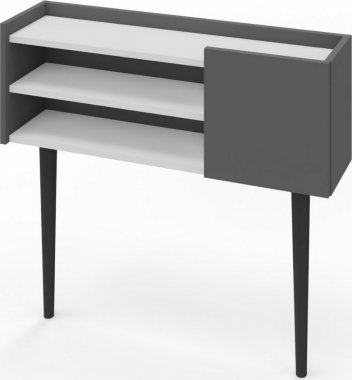 Odkládací konzolový stolek KELLY antracit/bílá