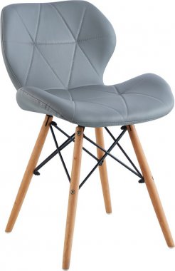 Designová jídelní židle BOSSE, šedá