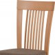 Dřevěná jídelní židle BC-3940 BUK3, buk/potah hnědý