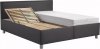 Čalouněná postel OREGON 180x200 s úložným prostorem, matrace IVANA, LIVA 8/MALMÖ NEW 95, šedá