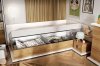 Dětská postel SOMAS 09P, 90x200 s úložným prostorem, pravá, bílá/ořech natural